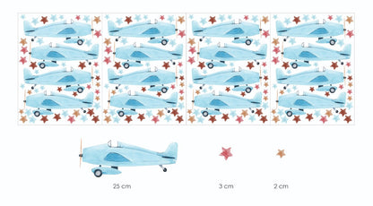 Wall Decal XL - Vintange Airplane