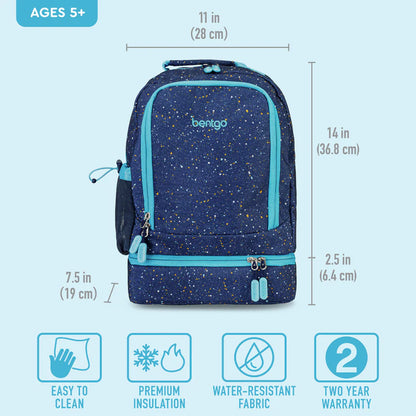 Mochila Bentgo Kids 2 en 1 - Azul Confetti