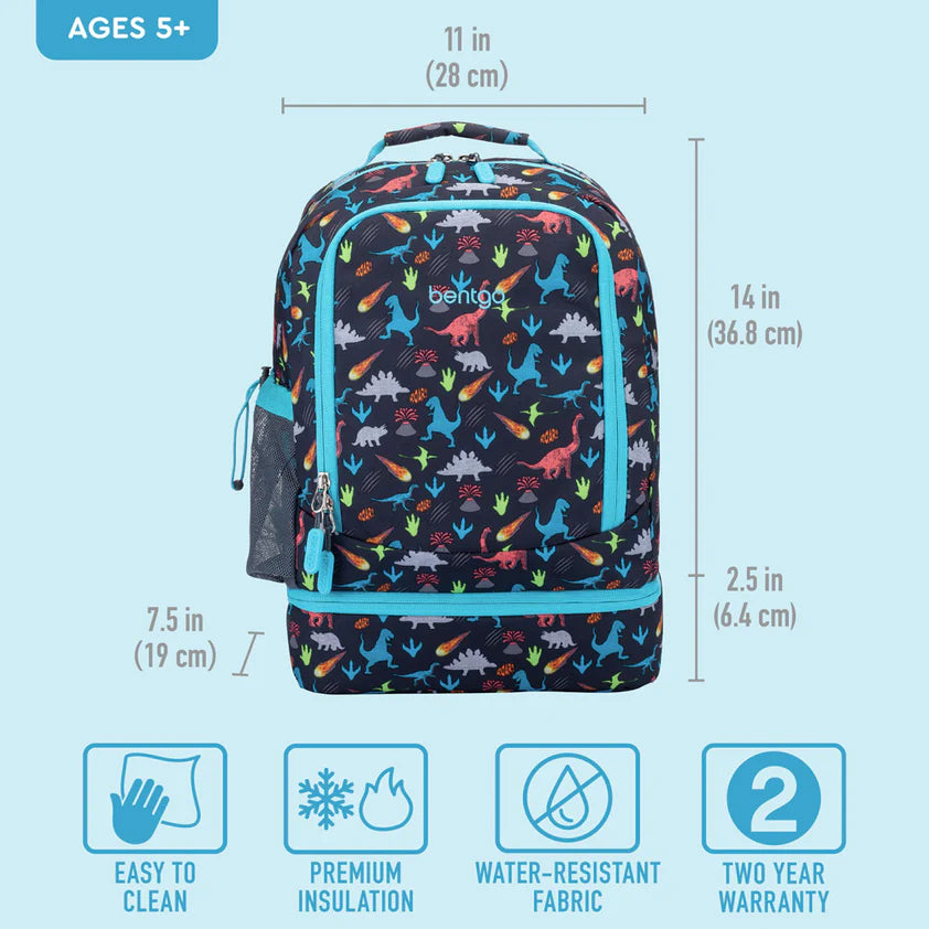 Mochila Bentgo Kids 2 en 1 - Dinosaurio