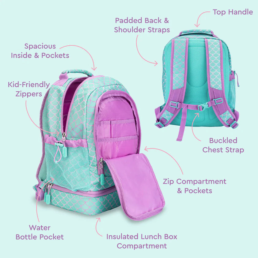 Mochila Bentgo Kids 2 en 1 - Sirenita