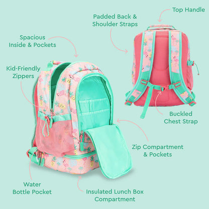 Mochila Bentgo Kids 2 en 1 - Tropical