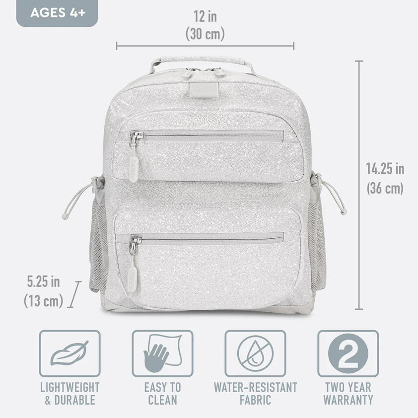 Mochila Escolar Bentgo Kids - Plateado Brilloso