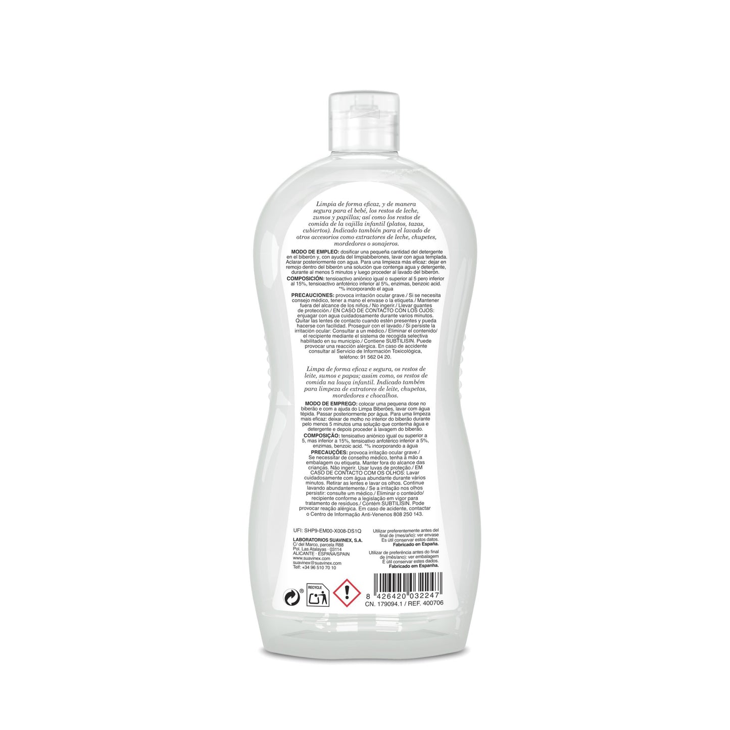 Detergente Biberones y Tetinas 500ml