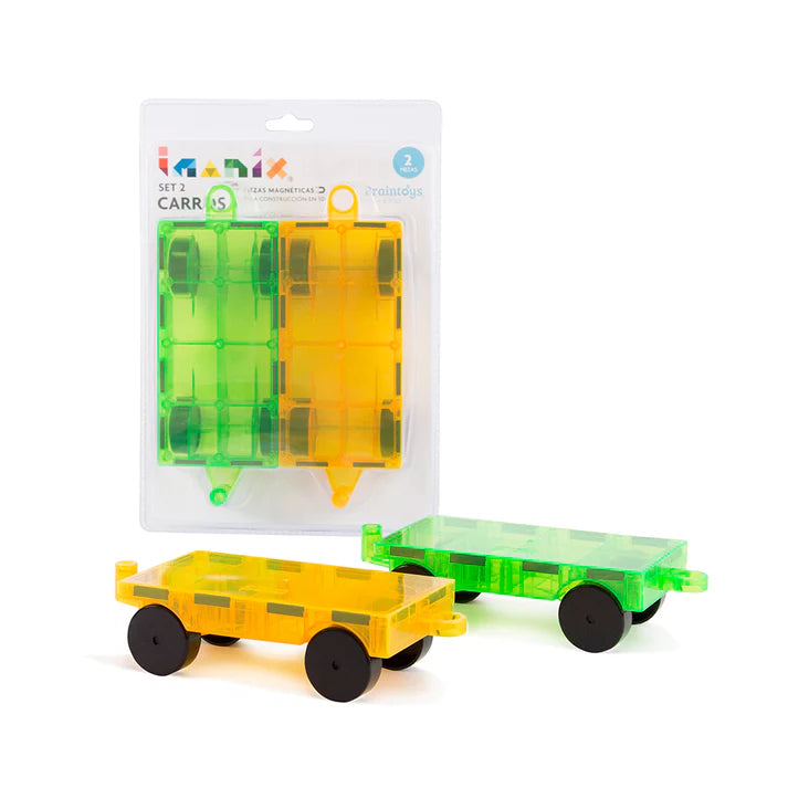 Imanix - Set Dos Carros Amarillo y Verde