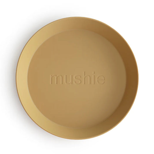 Mushie Dinner Plate Round - Mustard