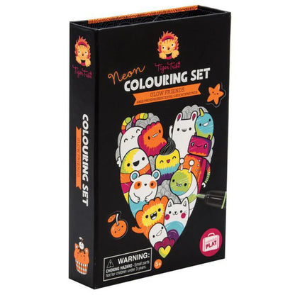 Set para Colorear Neon Colouring Glow Friends